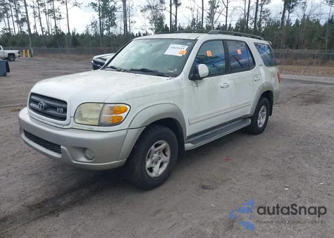 2002 Toyota Sequoia Sr5 V8 z USA, uszkodzony, nr VIN 5TDZT34A82S113861